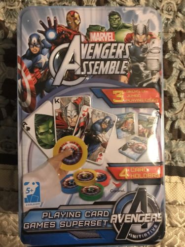 Marvel Avengers Assemble Playing Card Game Superset Tin Case