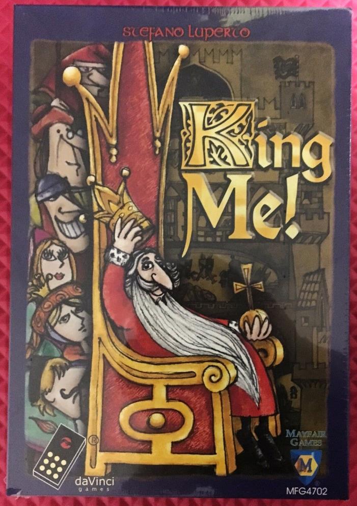 King Me! Board Game by daVinci Games / Mayfair Games NEW & Factory Sealed