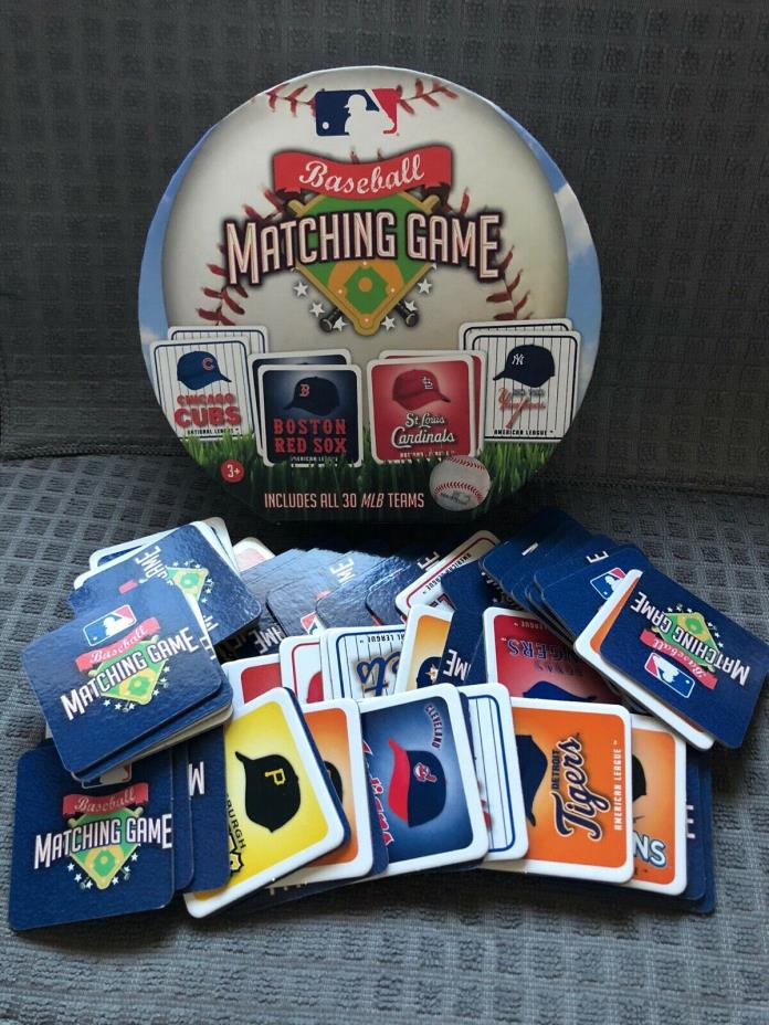 MasterPieces MLB Matching Card Game all 30 teams excellent used condition