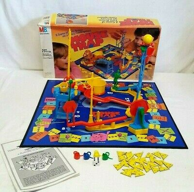 Vintage 1986 Milton Bradley MOUSE TRAP Board Game Zany Action Crazy Contraption