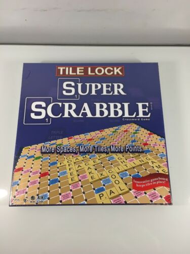 Super Scrabble Deluxe Edition w Tile lock Gameboard