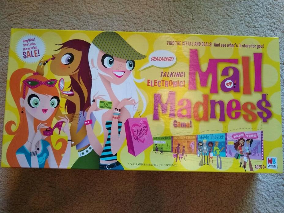 Electronic Talking Mall Madness Board Game 2004 100% Complete Original Box