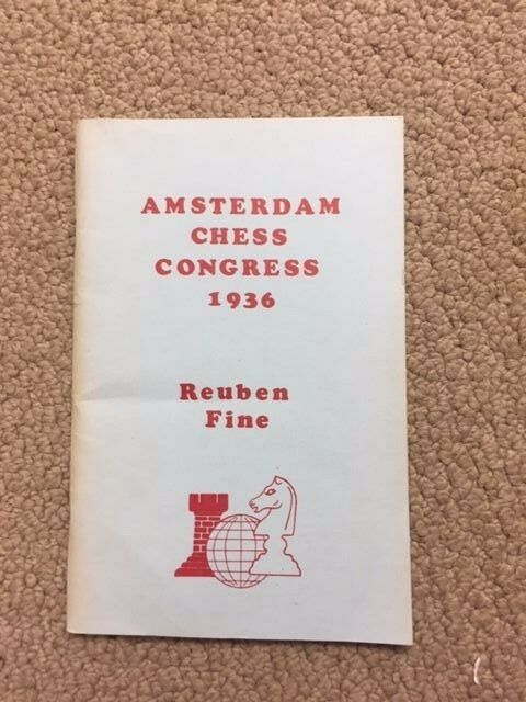 AMSTERDAM CHESS CONGRESS 1936 BY REUBEN FINE - TAKE A LOOK AT THIS ONE -RARE-16A