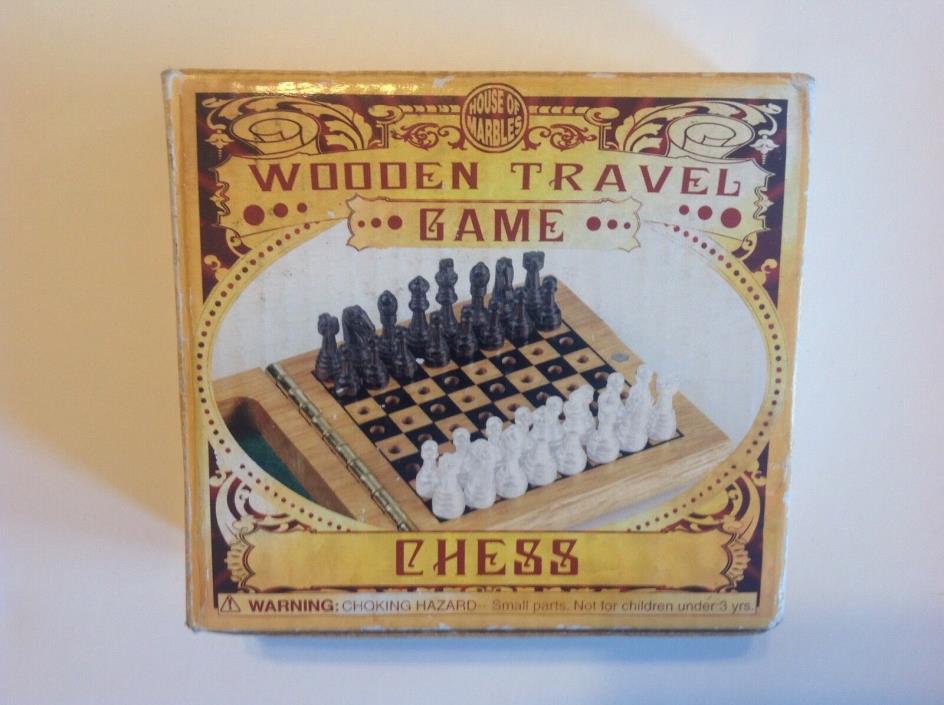 House of Marbles Wooden Travel Chess Game