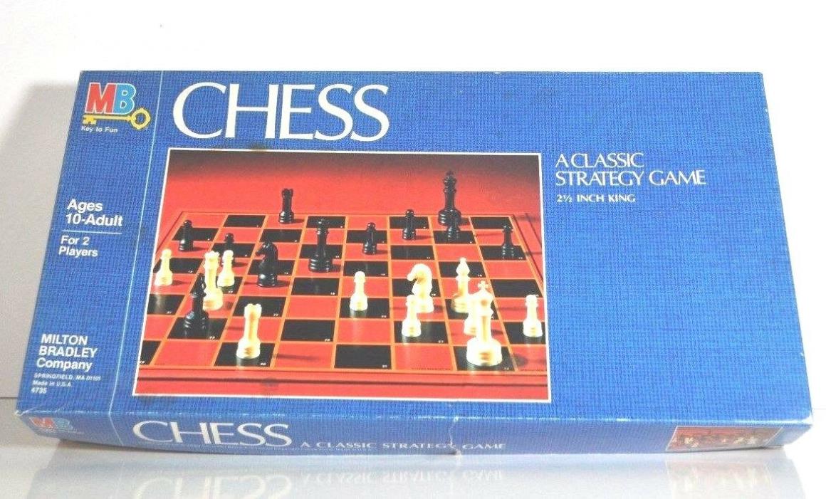 MILTON BRADLEY CHESS A CLASSIC STRATEGIC VINTAGE GAME 1977 NEVER PLAYED  4735