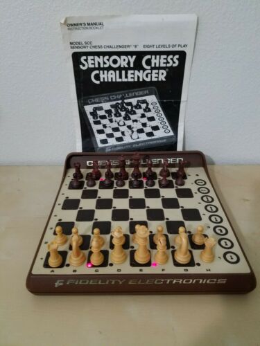 Vintage Fidelity Electronics Sensory Chess Challenger 8 SCC w/ Pieces Manual