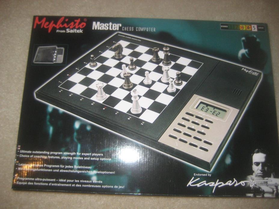 Saitek Mephisto Master Chess Electronic Computer Kasparov, Strong, BRAND NEW !