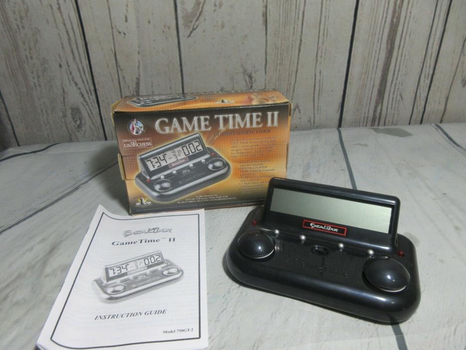 Hasbro Excalibur Game Time II Chess Time Dual Digital Clock  75GT-2