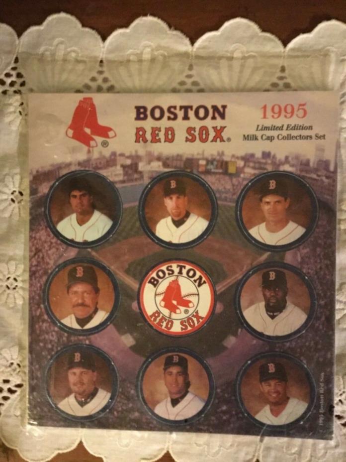 New Boston Red Sox 1995 Limited Edition Milk Cap Collection Set