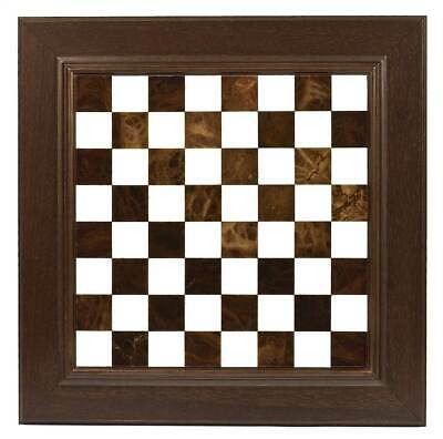 Inlaid Alabaster & Wormwood Storage Chess Set in Brown & Whit [ID 32417]