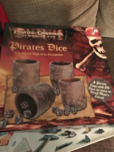 Disney Pirates of the Caribbean Pirates Dice Game - Complete set!