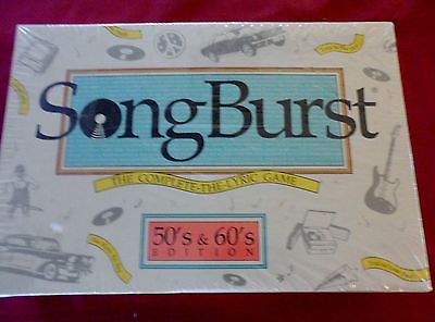 SongBurst 50's & 60's Edition Complete the Lyric Game SEALED New 1990