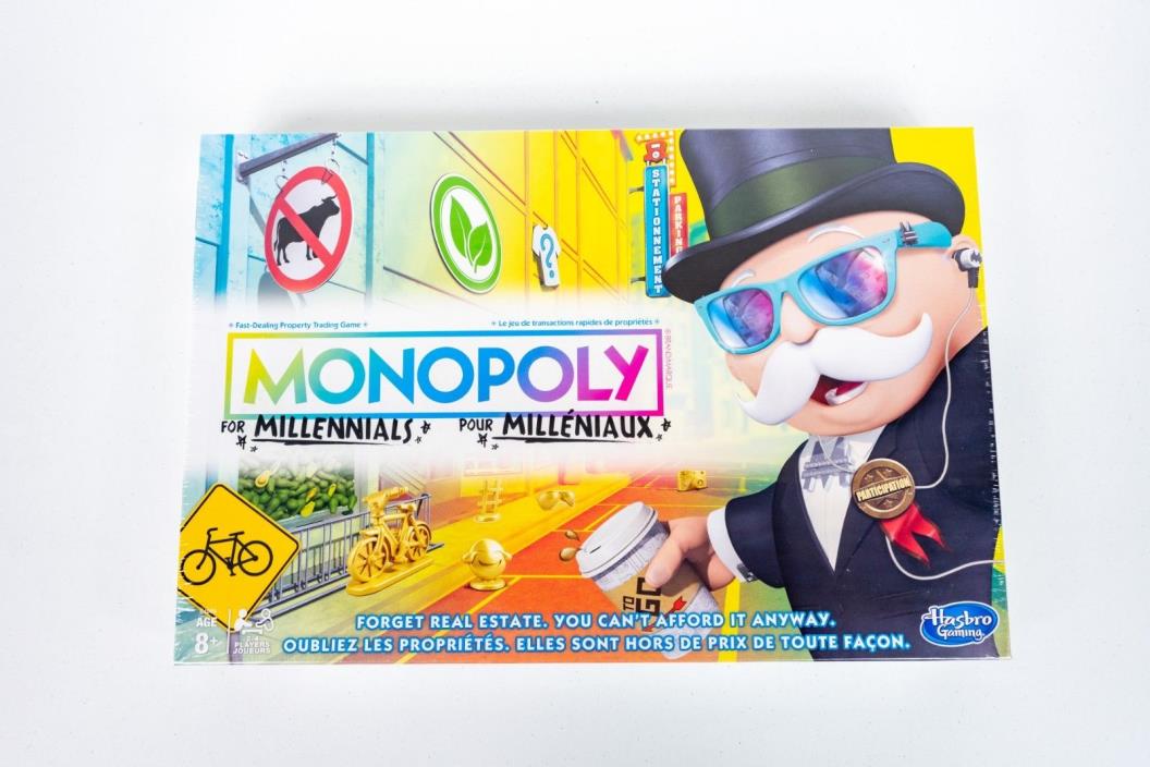 Monopoly for Millennials Edition - NEW Sealed Box