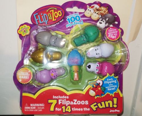 FlipaZoo TOYS Series 1. 7 FlipaZoo Animals Poss Rare Collectable Jay@Play 4+ age