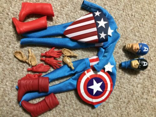 8” Mego Captain America Mego Retro 2 Suits