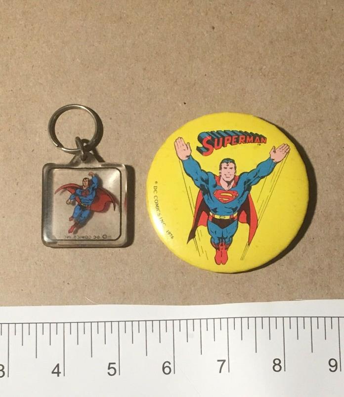 lot 1970's Superman superhero from DC Comics button vintage