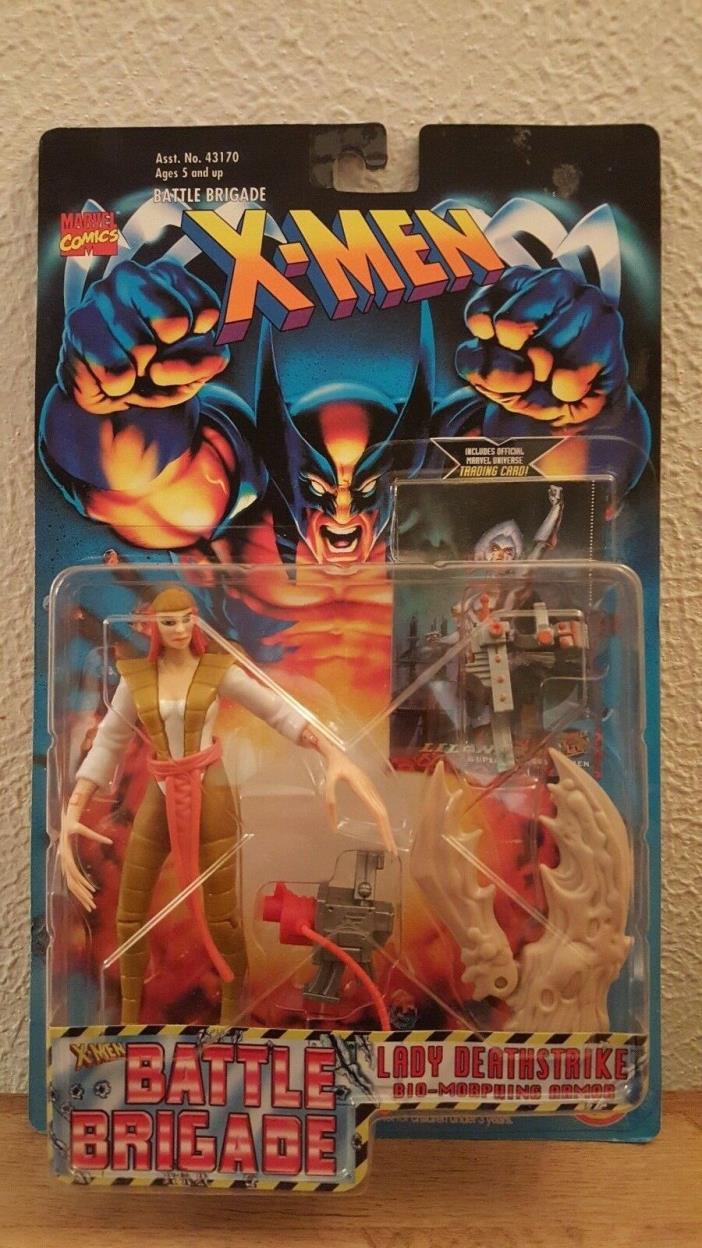 1996 Lady Deathstrike Figure NIP X-Men Battle Brigade Toy Biz Marvel Comics