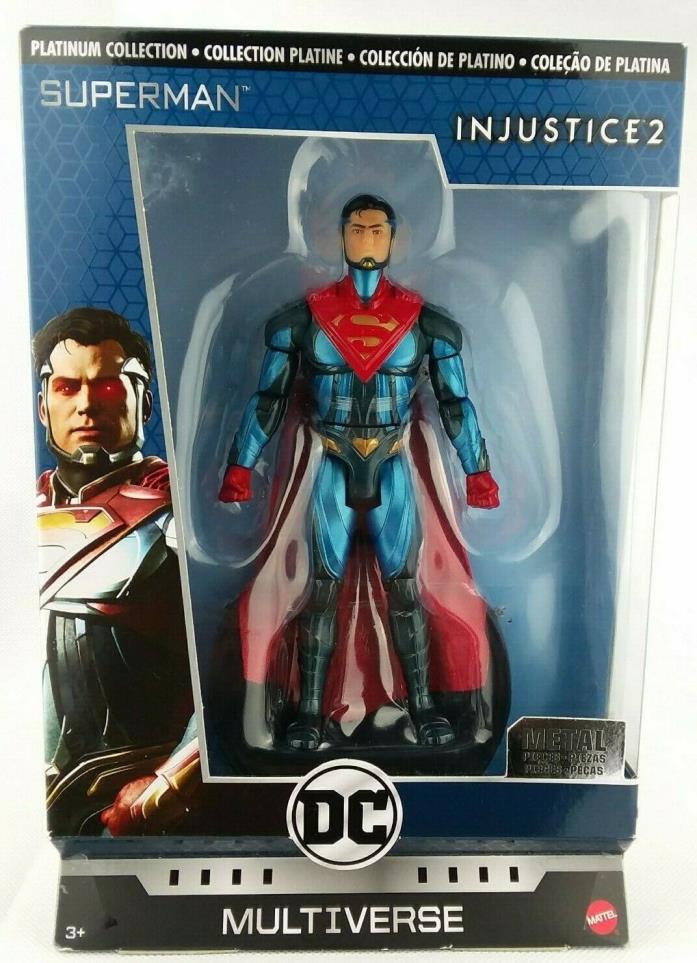 *NEW* DC Multiverse Injustice 2 Superman Metal Platinum Collection Sealed