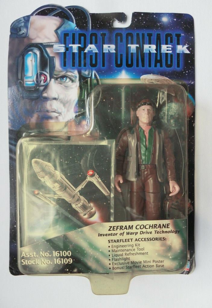 1996 Star Trek First Contact Zefram Cochrane with Mini Movie Poster