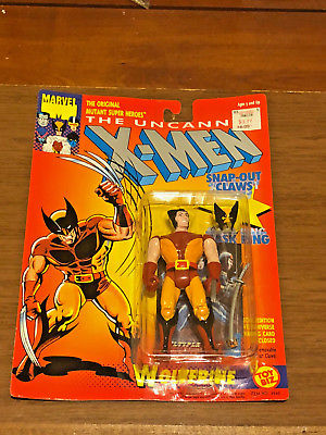 X-MEN WOLVERINE ACTION FIGURE REMOVABLE MASK RING NEW SEALED MARVEL TOY BIZ 1993
