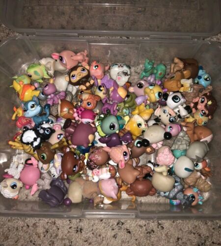 Huge Lot Of 75 Hasbro Littlest Pet Shop Fantasy Figure Toys