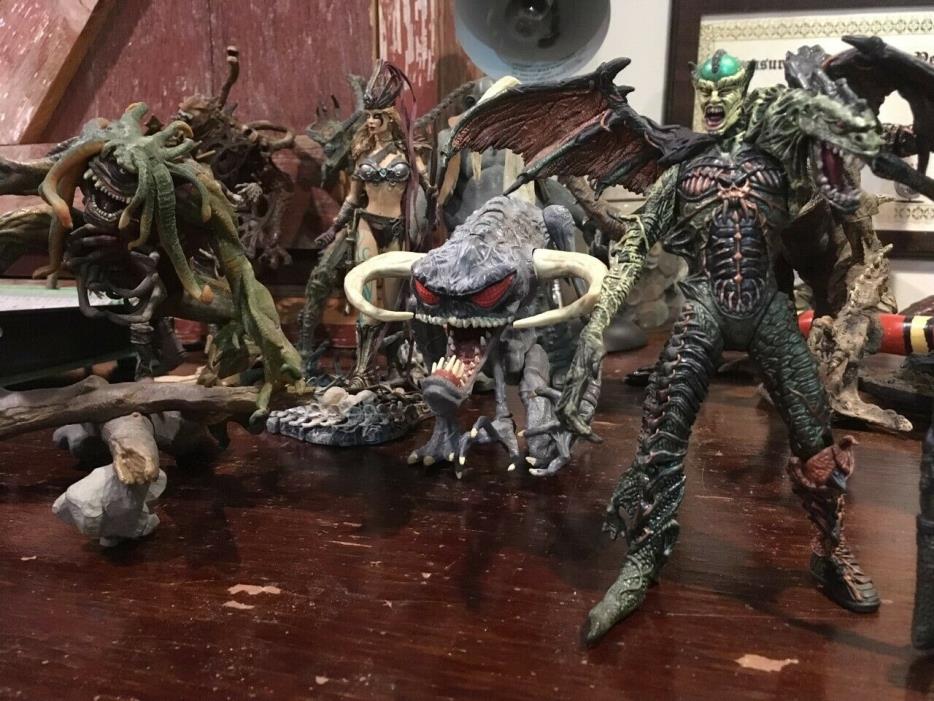 Action Figure Monster Lot 11 great monsters, warriors, mcfarlane, spawn