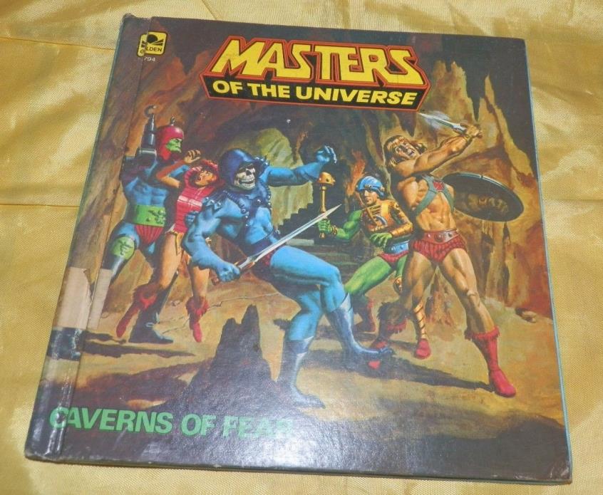 MOTU Masters Of The Universe Caverns Of Fear Golden Book 1983 He-Man-Hardback!