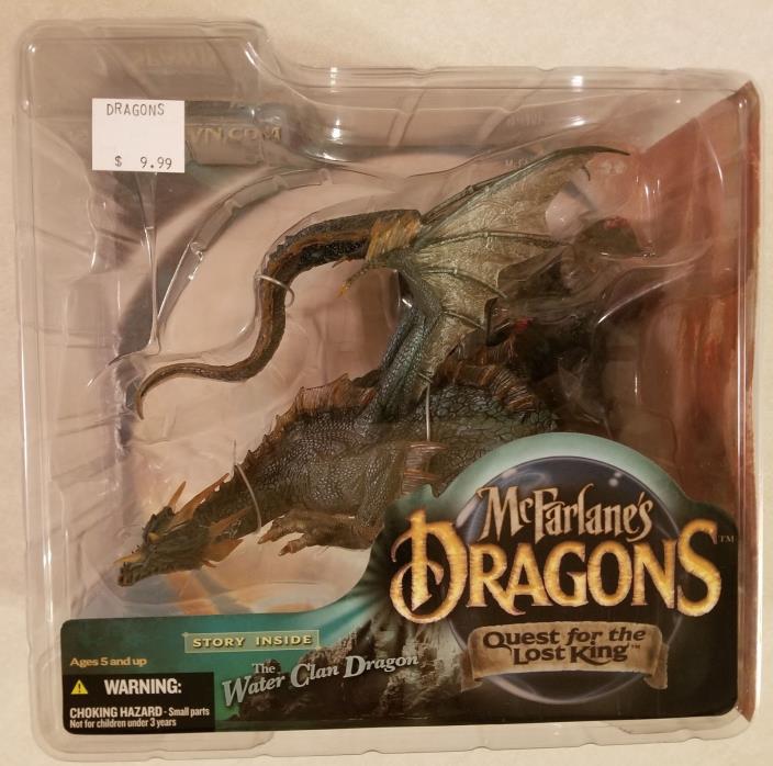 McFarlane's Dragons Quest for the Lost King - THE WATER CLAN DRAGON NIP NRFP