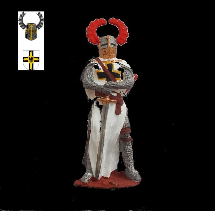 Medieval German Empire Knight Grand Master Teutonic Crusades Eagle Battle Figure