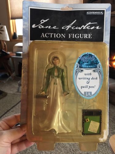 Jane Austen Action Figure Writing Desk Quill Pen Unopened Package Accoutrements