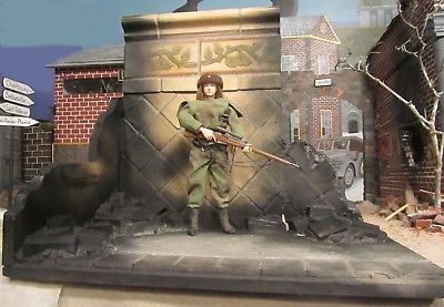 1/6th Scale WWII Diorama Set Destroyed Building #4