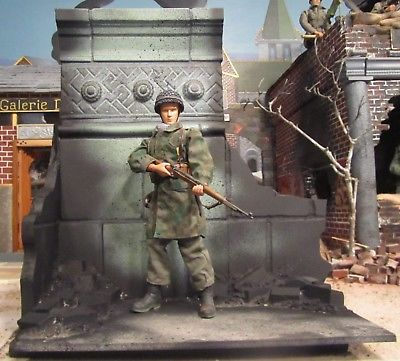 1/6th Scale WWII Diorama Set Destroyed Building #1