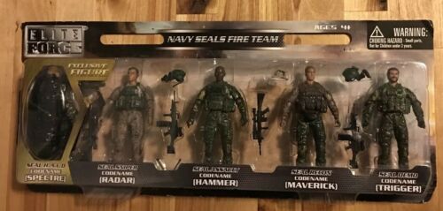 1:18 BBI Elite Force NAVY SEALS FIRE TEAM Figure Soldier Set of 5 NEW In Package