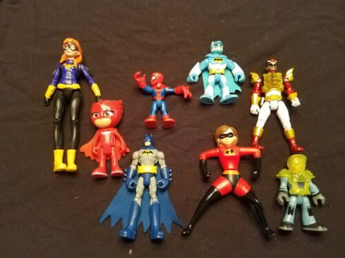 Assorted Superhero Action Figures Lot Of 8