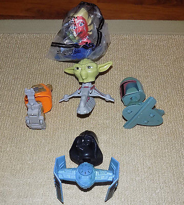 5 MIXED STAR WARS MCDONALD'S TOYS LOT