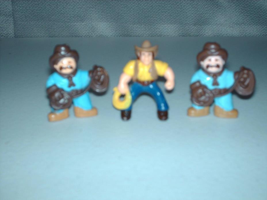 LOT OF 3 MINI COWBOY FIGURES -2