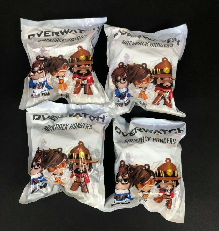 Blizzard Overwatch Backpack Hangers Mystery Pack - Lot of 4