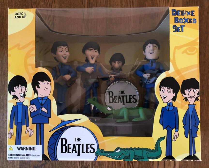 McFarlane The Beatles Saturday Morning Cartoon Deluxe Box Set Action Figures New