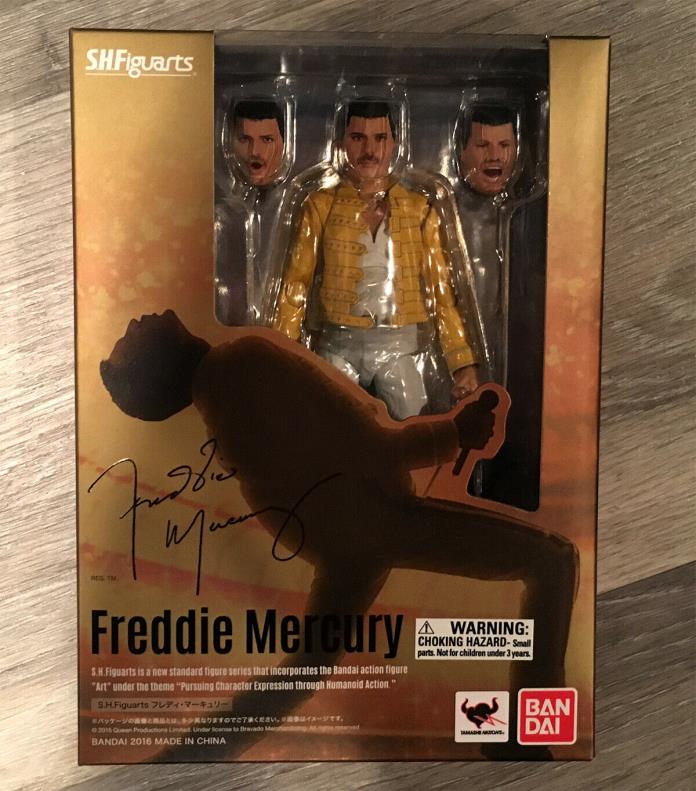 Bandai S.H. Figuarts Freddie Mercury Queen Figure New Unopened