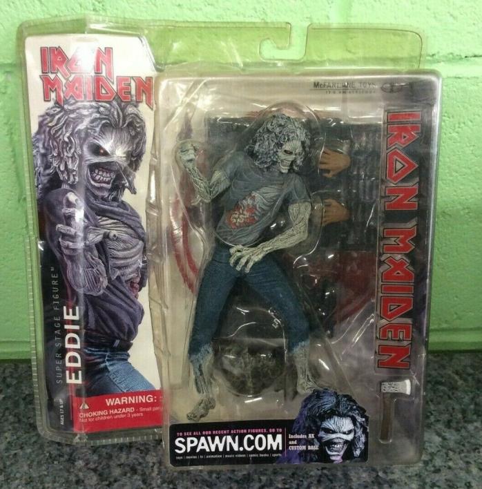 McFarlane Iron Maiden Killers Eddie Action Figure New In Box Heavy Box Wear Pics
