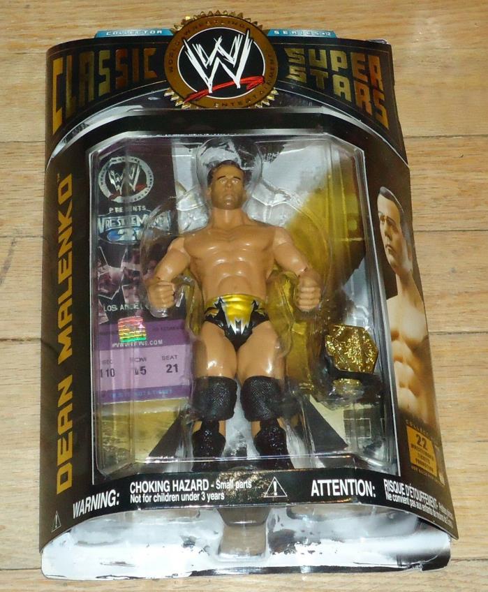 2006 WWF WWE Jakks Dean Malenko Classic Wrestling Figure MOC Light Hwt title