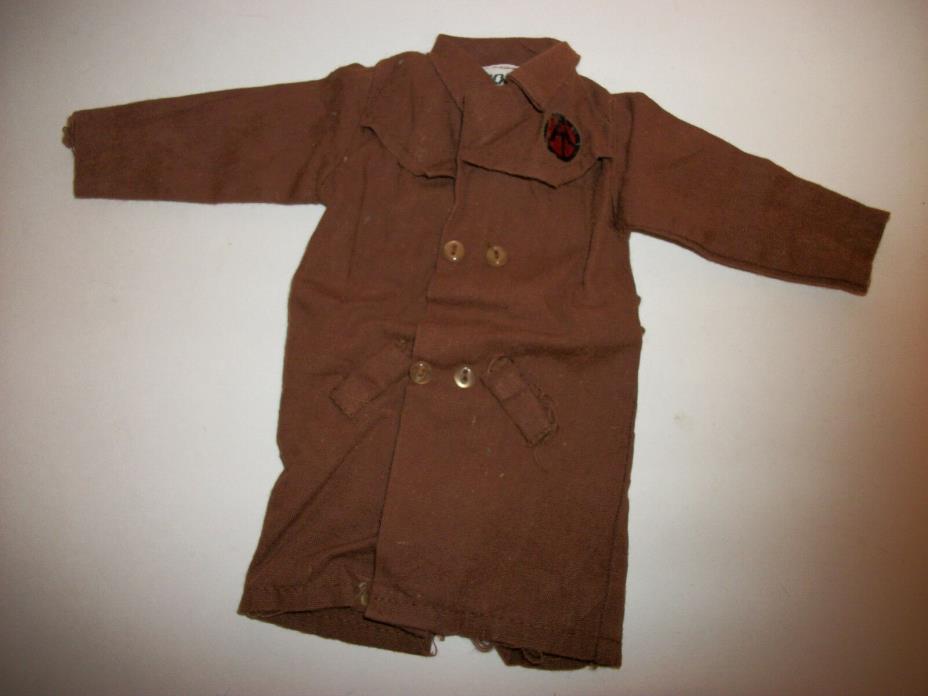 GI Joe Vintage 70's Figure Adventure Team 60's Outfit Clothes Brown Coat