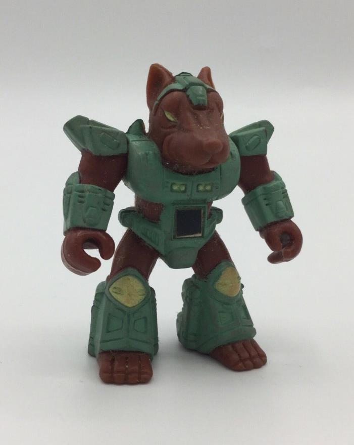 Battle Beasts #21 Danger Dog w Rub (Wood).  Vintage Hasbro Takara Beast