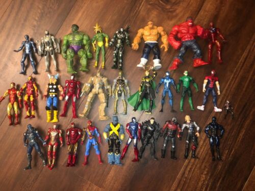 Marvel Universe Legends Lot 3 3/4 Figures Iron Man Red Hulk Spider-Man Electro