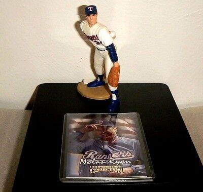 NOLAN RYAN Texas Rangers 1999 SLU Cooperstown Collection Figure w/ Card