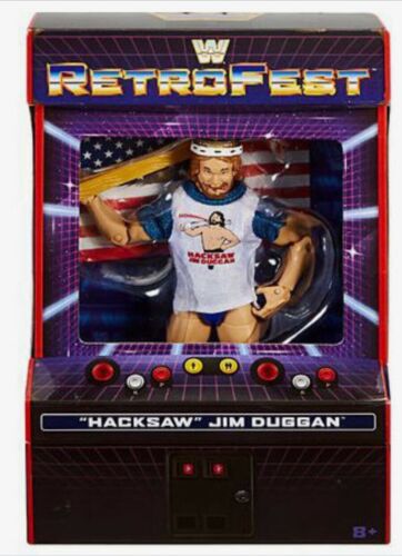 WWE Mattel Hacksaw Jim Duggan Retrofest Gamestop Exclusive Elite In Hand