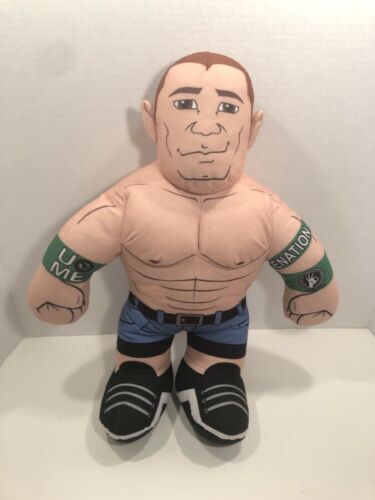 WWE Brawlin Buddies John Cena 16” Plush Wrestler WWF Stuffed Doll Talking Works