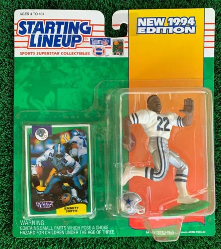 1994 Starting Lineup Emmitt Smith Dallas Cowboys NFL Kenner Figure And Card Only