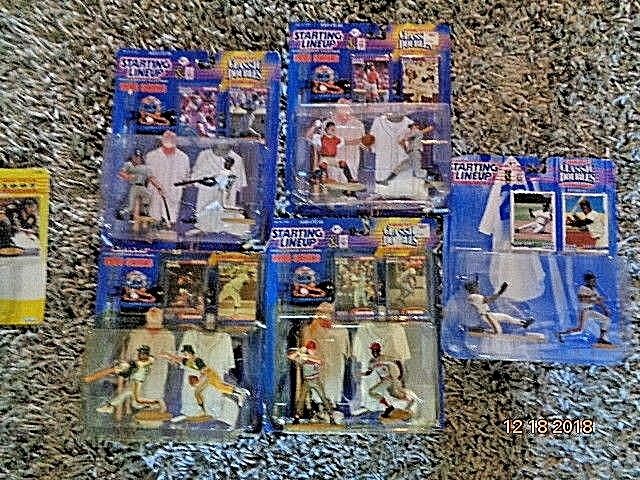 1998 starting lineup baseball classic doubles lot of 5 HOF players + 2 Hockey