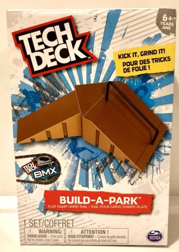 Tech Deck Build-A-Park Flat Ramp Grind Rail Fingerbikes Kids Skateboard Toy Gift